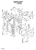 Part Location Diagram of W10158281 Whirlpool Window, Outer Door
