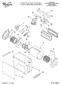 VENTILATION Diagram and Parts List for GZ7936XHS0  Whirlpool Range Hood