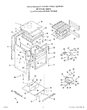 BODY SECTION Diagram and Parts List for B4157X0  Roper Range
