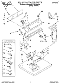TOP AND CONSOLE, LIT/OPTIONAL Diagram and Parts List for LGR5638AN3  Whirlpool Dryer