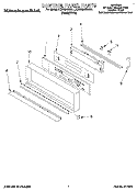 CONTROL PANEL, LIT/OPTIONAL Diagram and Parts List for KEBS246BWH1  KitchenAid Wall Oven