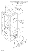 REFRIGERATOR LINER Diagram and Parts List for KSRS25QDWH03  KitchenAid Refrigerator
