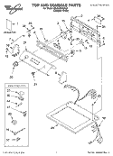 SECTION Diagram and Parts List for 3RLEC8646KQ0  Whirlpool Dryer