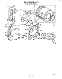 BULKHEAD Diagram and Parts List for LG5781XKW0  Whirlpool Dryer