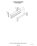 BACKGUARD Diagram and Parts List for RF010EXRW1  Whirlpool Range