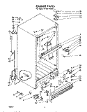 CABINET Diagram and Parts List for EHT201ZKWR1  Whirlpool Refrigerator