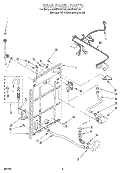 REAR PANEL Diagram and Parts List for KAWS700EQ0  KitchenAid Washer