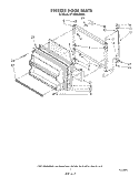 FREEZER DOOR Diagram and Parts List for ET18HMXSW06  Whirlpool Refrigerator