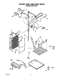 LOWER UNIT AND TUBE Diagram and Parts List for KSSS42DAX03  KitchenAid Refrigerator