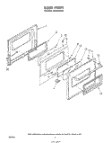 DOOR, LITERATURE AND OPTIONAL Diagram and Parts List for RS6300XKW2  Whirlpool Range