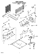 UNIT PARTS Diagram and Parts List for ET1FTEXMQ00  Whirlpool Refrigerator