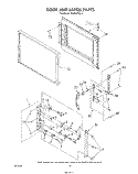DOOR AND LATCH Diagram and Parts List for RM288PXS0  Whirlpool Microwave Oven Combo
