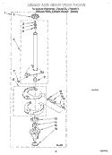 BRAKE AND DRIVE TUBE Diagram and Parts List for LTE5243DQ2  Whirlpool Washer Dryer Combo