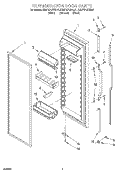 REFRIGERATOR DOOR Diagram and Parts List for KSUP27QDBL01  KitchenAid Refrigerator