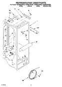 REFRIGERATOR LINER PARTS Diagram and Parts List for 7GS6SHAXKT02  Whirlpool Refrigerator