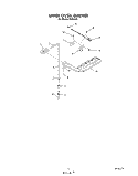 UPPER OVEN BURNER Diagram and Parts List for H6358W1  Roper Range