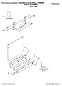 DOOR AND PANEL PARTS Diagram and Parts List for KUDU03FTPA2  KitchenAid Dishwasher