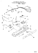 CONTROL Diagram and Parts List for KSCS25QFAL00  KitchenAid Refrigerator