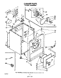 SECTION Diagram and Parts List for LE3000XMW2  Whirlpool Dryer
