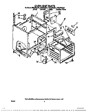 OVEN UNIT Diagram and Parts List for RF366PXXN1  Whirlpool Range