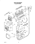 ICEMAKER, LIT/OPTIONAL Diagram and Parts List for KSSS48DAX01  KitchenAid Refrigerator