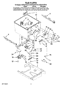 Part Location Diagram of 99003701 Whirlpool BRACKET- T