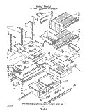 SHELF , LIT/OPTIONAL Diagram and Parts List for ET25DMXWF00  Whirlpool Refrigerator