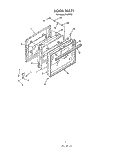 DOOR Diagram and Parts List for B4007B1  Roper Range