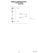 MISCELLANEOUS  PARTS, OPTIONAL PARTS (NOT INCLUDED) Diagram and Parts List for YLTE6234DQ6  Whirlpool Washer Dryer Combo
