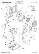 UNIT, LITERATURE Diagram and Parts List for BHAC0700FS0  Whirlpool Air Conditioner