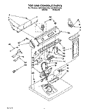 SECTION Diagram and Parts List for LEC7858AN0  Whirlpool Dryer