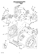 SECTION Diagram and Parts List for KEYS855JE1  KitchenAid Dryer