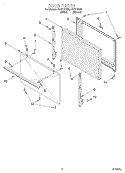 DOOR, OPTIONAL Diagram and Parts List for FEP310KW0  Roper Range