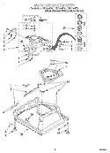 MACHINE BASE Diagram and Parts List for LXR7144EQ1  Whirlpool Washer
