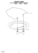 HEATER PARTS Diagram and Parts List for KUDT03FTBL1  KitchenAid Dishwasher
