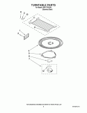 TURNTABLE PARTS Diagram and Parts List for MH1170XSS6  Whirlpool Microwave
