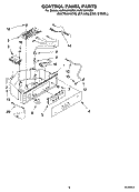CONTROL PANEL PARTS Diagram and Parts List for KUIV18NNMS1  KitchenAid Ice Maker