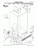 CABINET PARTS Diagram and Parts List for ED2KHAXVA00  Whirlpool Refrigerator