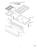 DRAWER AND BROILER, OPTIONAL Diagram and Parts List for GR399LXHS1  Whirlpool Range