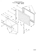 DOOR, LIT/OPTIONAL Diagram and Parts List for SF3000SGW0  Whirlpool Range