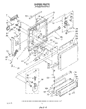 DOOR Diagram and Parts List for DU9500XS3  Whirlpool Dishwasher
