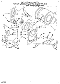 BULKHEAD Diagram and Parts List for LGT5624BW2  Whirlpool Dryer