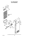 AIR FLOW Diagram and Parts List for KSRB25QWAL02  KitchenAid Refrigerator