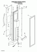 FREEZER DOOR PARTS Diagram and Parts List for KSSC48QVS01  KitchenAid Refrigerator