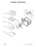 INTERNAL OVEN PARTS Diagram and Parts List for WOD93EC0AW01  Whirlpool Wall Oven