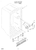 LINER, OPTIONAL Diagram and Parts List for EV120FXGW04  Whirlpool Freezer