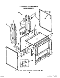 EXTERNAL OVEN Diagram and Parts List for SF332BEWN1  Whirlpool Range