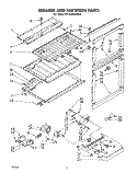 BREAKER AND PARTITION Diagram and Parts List for ET19JKXLWR1  Whirlpool Refrigerator