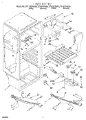 LINER, LIT/OPTIONAL Diagram and Parts List for RT14DKYGW00  Roper Refrigerator