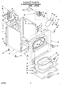 SECTION Diagram and Parts List for LEC6848AN2  Whirlpool Dryer